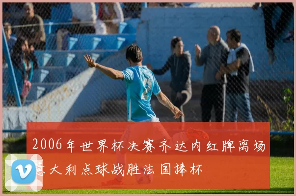 2006年世界杯决赛齐达内红牌离场意大利点球战胜法国捧杯